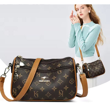 Women's shoulder bag in PU leather with an exclusive design.