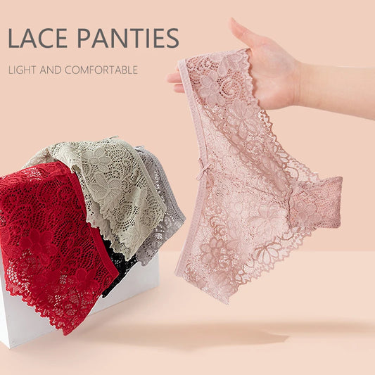 Low-Waist Lace Briefs for Women