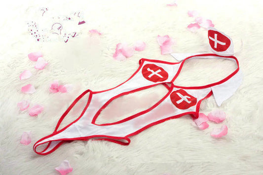 Sexy Nurse Corset Lingerie Cosplay Costume