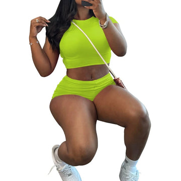 Women’s Crop Top and Shorts Set