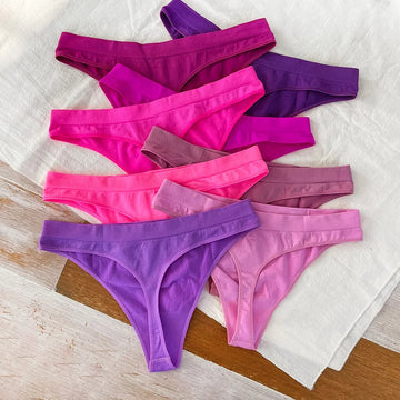 Sexy Thong Women Panties G String Low Waist Seamless Underwear Sports Candy Color Yoga Girls Briefs Femlae Lingerie