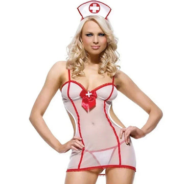 New Sexy Nurse Cosplay Lingerie Hot Nurse Uniform Erotic Lingerie Sexy Costumes Set for Women Sexy Nurse Uniform Skirt