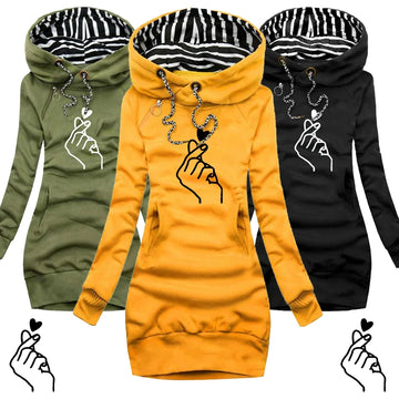 Women's long-sleeved sweater dress