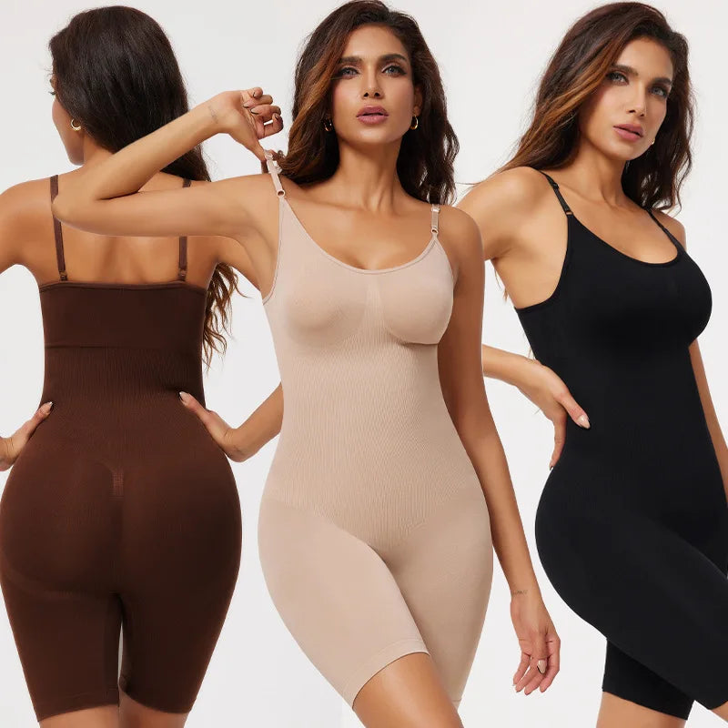 New Hot Bodysuits Full Coverage Shapewear Thigh Slim Body Suit Low Back Body Shaper Backless Jumpsuit Seamless Shapers Slimmer