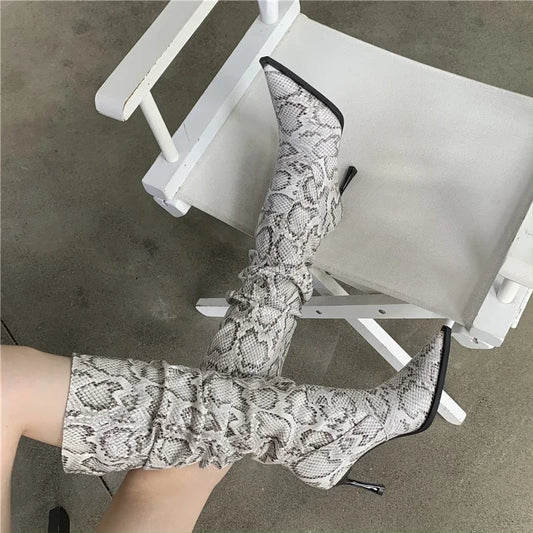 Classic Pointed Toe Knee-High Boots